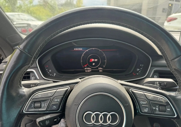 Audi S5 cena 84900 przebieg: 112000, rok produkcji 2018 z Ząbki małe 232